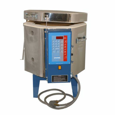 Cress E1414 Test Kiln Front Lid Propped View