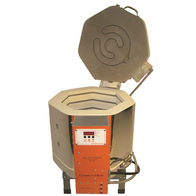 JK AF 1513 Ceram-a-Glass Kiln Front Open