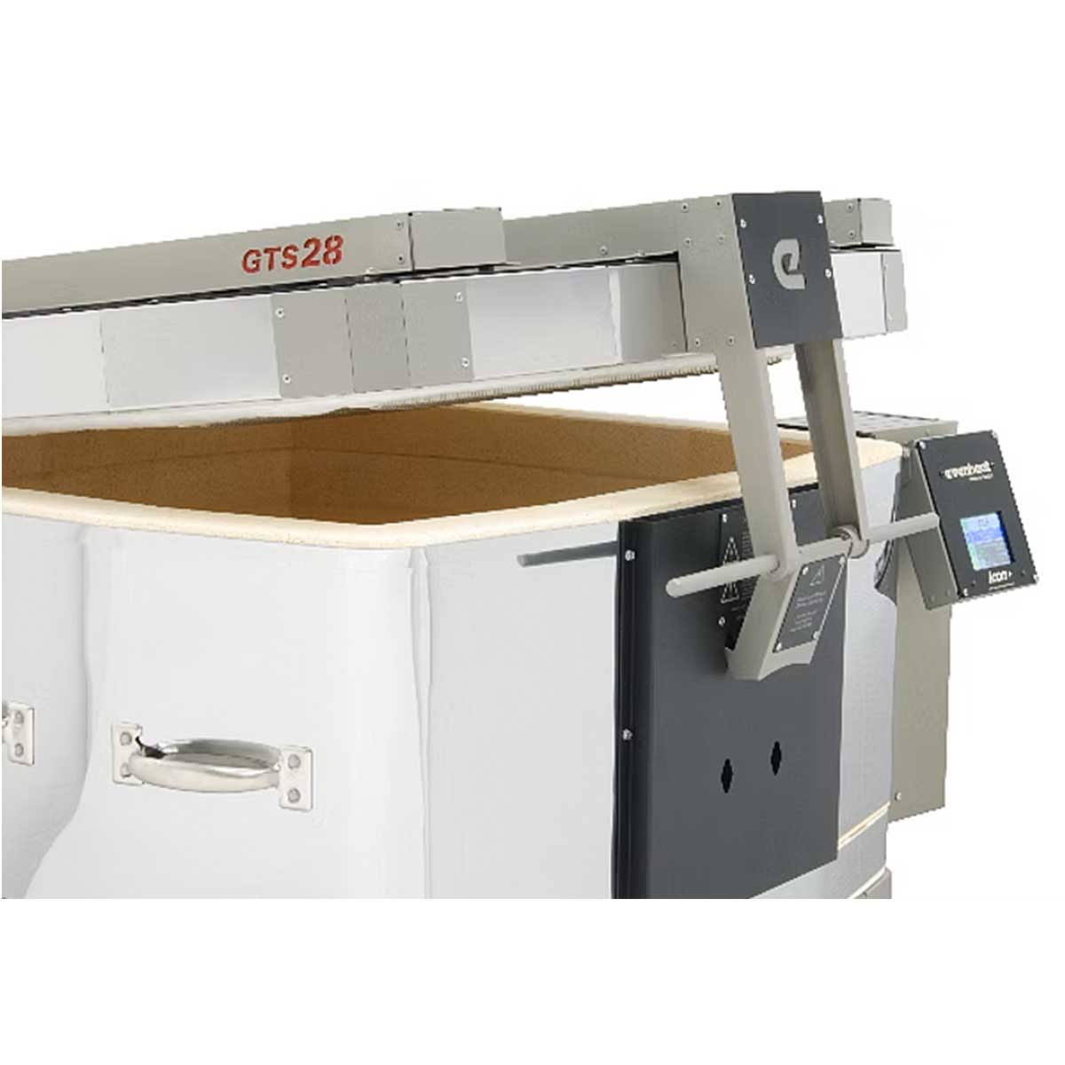 Evenheat GTS 28 Glass Kiln 2 Position Lid Vent Side View