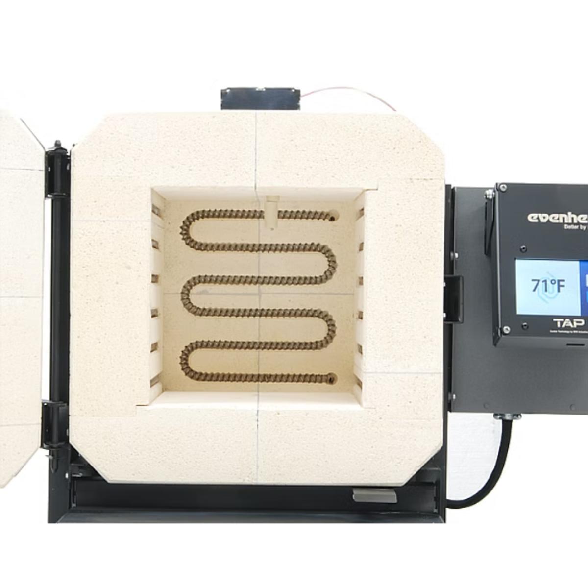 Evenheat Cube 7 Knife Making Kiln Full Fire Brick Construction Chamber View