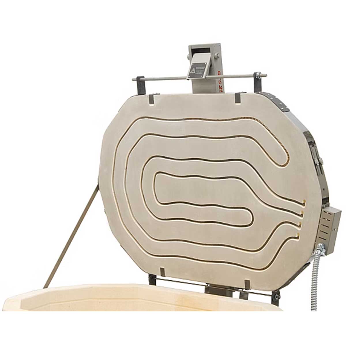 Evenheat GTS 2541 Glass Kiln View of Lid Curved Element Routes