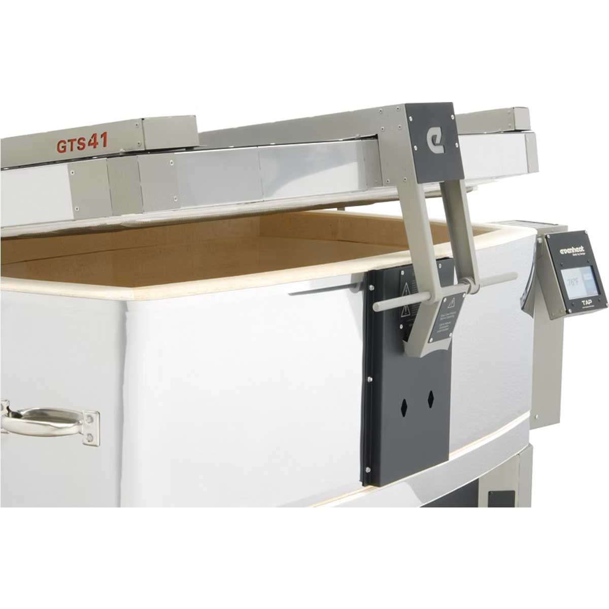 Evenheat GTS 41 Glass Kiln 2 Position Lid Vent Side View