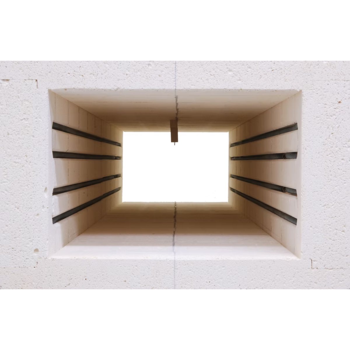 Evenheat KF 36 Heat Treating Kiln Firebrick Construction Front Chamber View