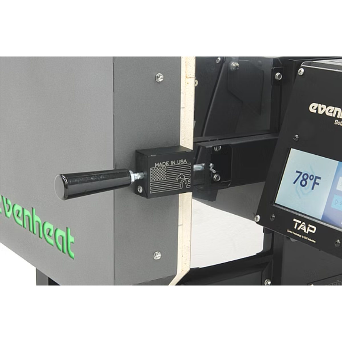 Evenheat KO 22.5 Heat Treating Kiln view of Cool Touch Handle