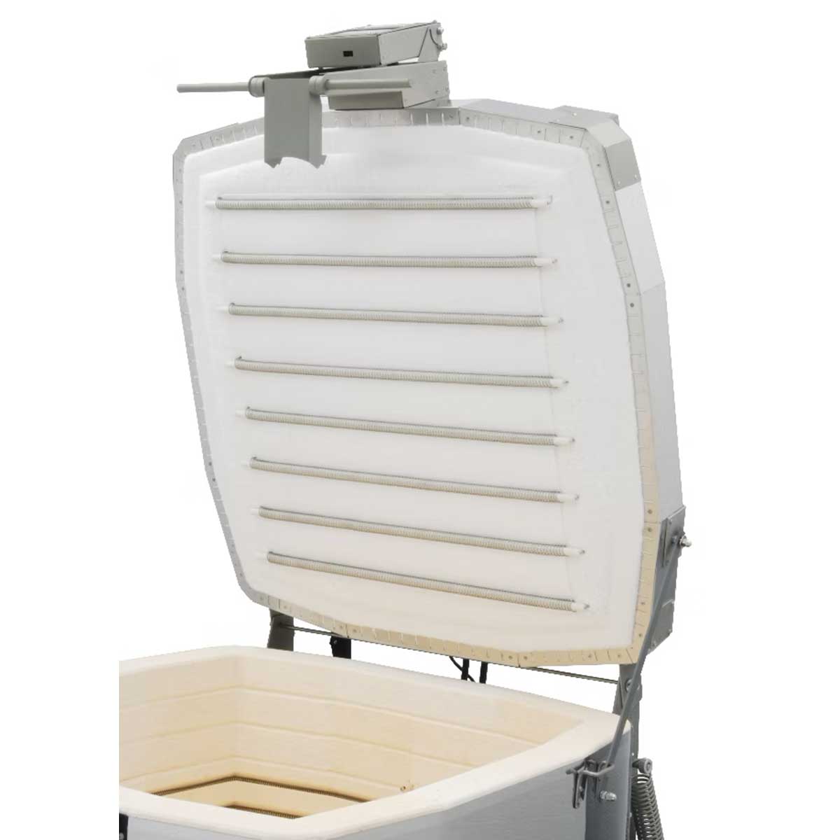 Evenheat Studio Pro 28 Glass Kiln Fiber Lid Construction Open View