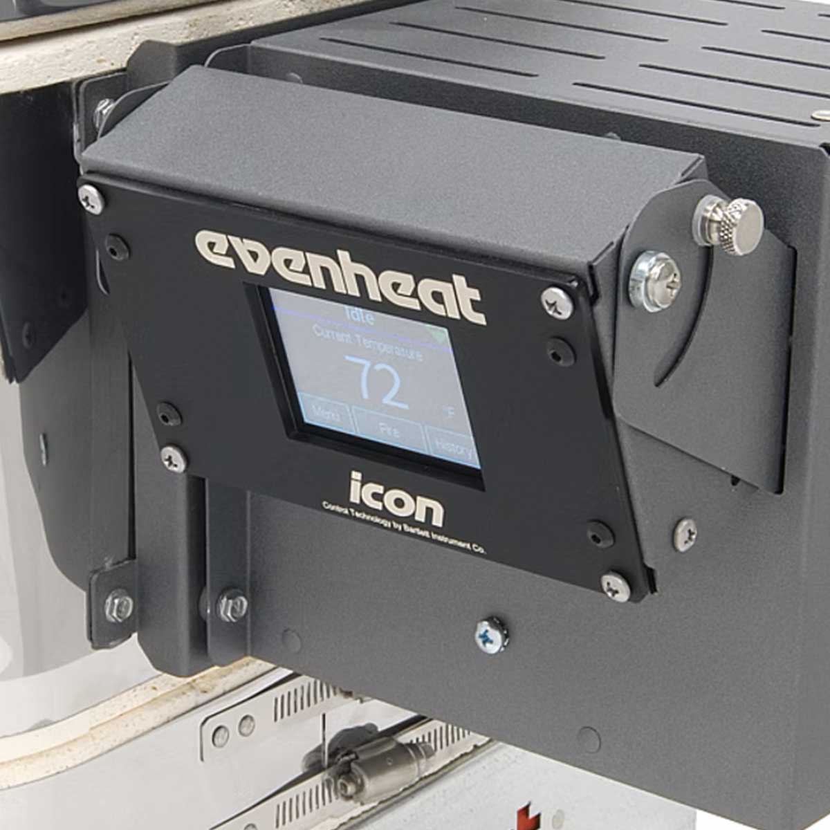 Evenheat V8 Kiln Controller Swinging Down View