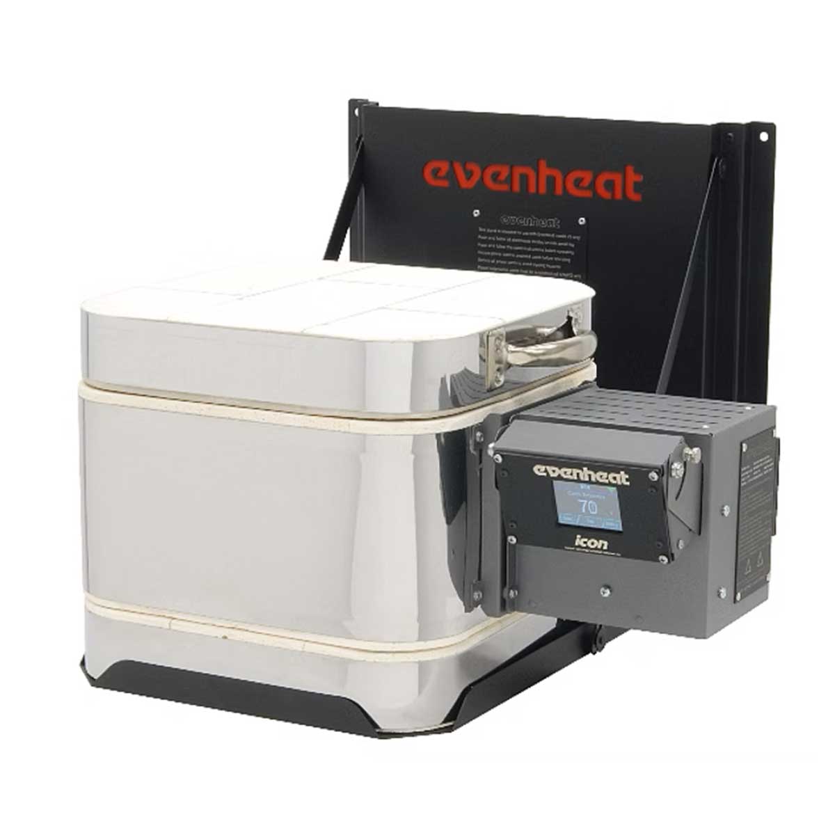 Evenheat V8 Vitrigraph Glass Kiln View of Vitrigraph Wall Mounted Stand