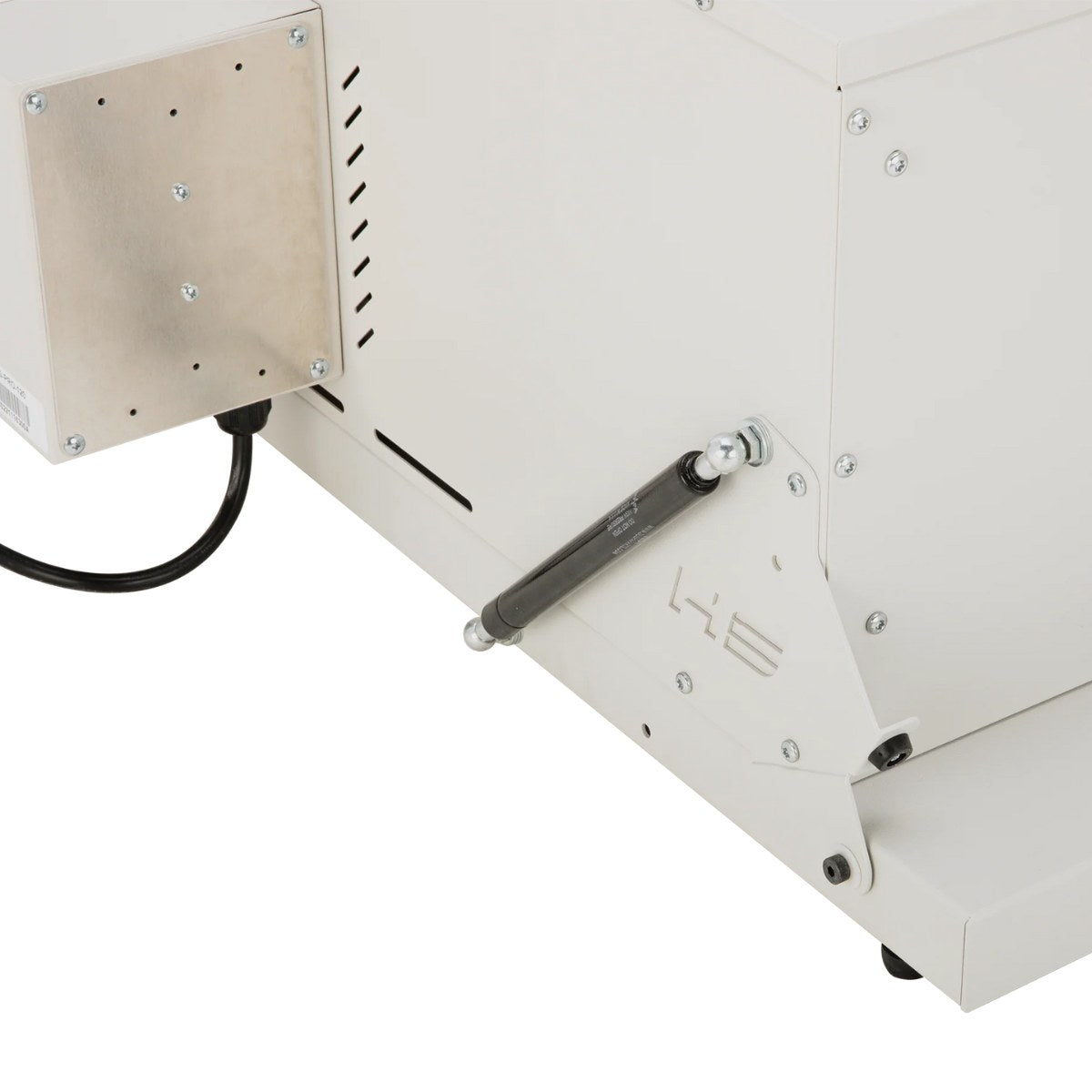 Hot Shot 16G Clamshell Kiln strut close-up view