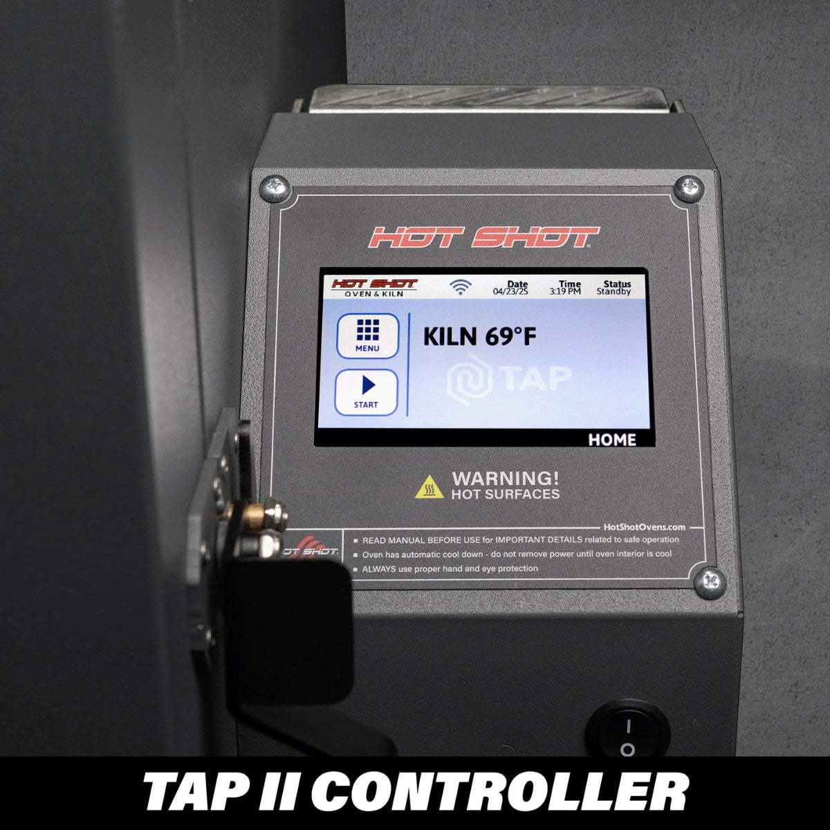 Hot Shot HS18K Heat Treating Oven View of TAP II Controller