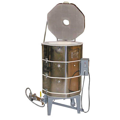 Olympic 1827G Gas-Fired Kiln Front Open Lid View
