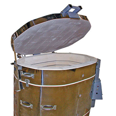 Olympic DPF 2518HE Oval Kiln Side Open View