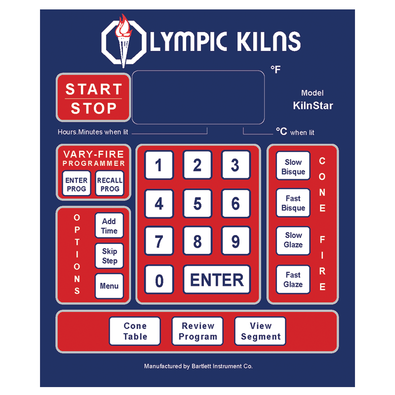 Olympic Kiln HB89E KilnStar 12-Key Controller View