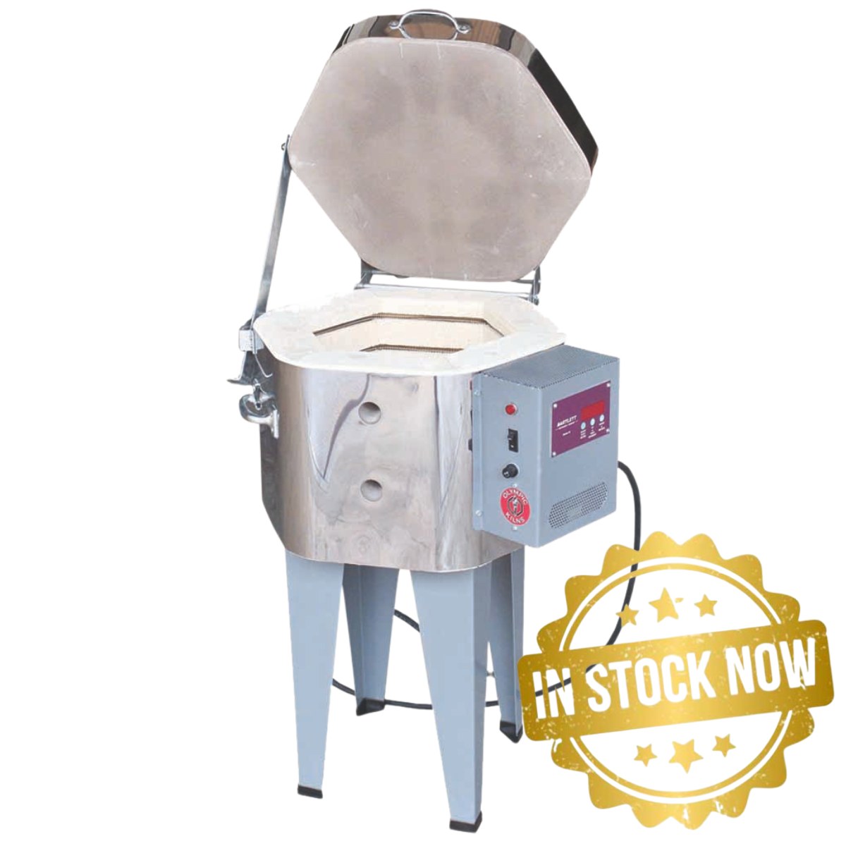 Olympic 129E Kiln In Stock Front Open View